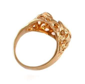 Retro Pell Logo 14K Gold Ring - Jewelry Works