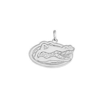 3/8" Sterling Silver Gator Head Pendant Charm - Jewelry Works