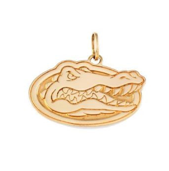 1" 14KT Gold Albert Gator Head Pendant - Jewelry Works