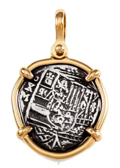 1" REPLICA ATOCHA PENDANT WITH SHACKLE BAIL - ITEM #18134 - Jewelry Works