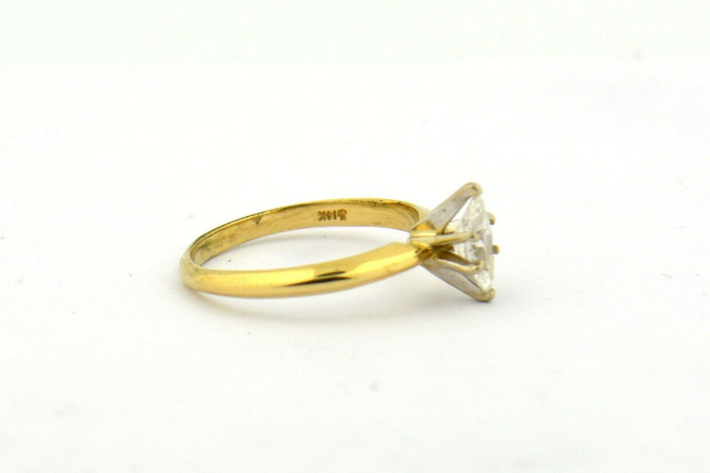 14K yellow gold .40ct Natural Diamond Marquise Solitaire Ring SI2-H 1.8g - Jewelry Works