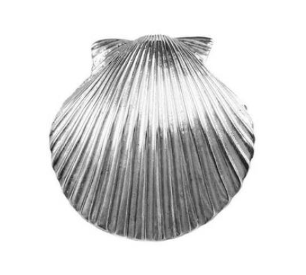 10176 - 1 1/4" SCALLOP SHELL WITH HIDDEN BAIL - Jewelry Works