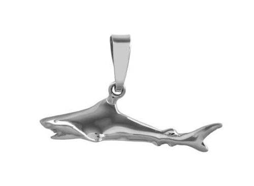 10213 - 1 ⅛" 3D SHARK PENDANT - Jewelry Works