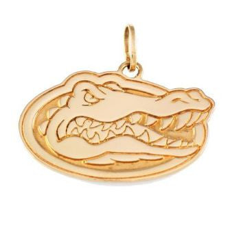 1 5/8" 14KT Gold Albert Gator Head Pendant - Jewelry Works