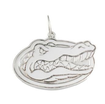 1 5/8" Sterling Silver Albert Gator Head Pendant - Jewelry Works
