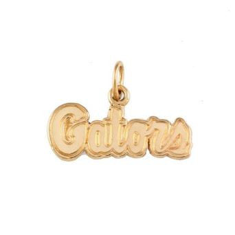 3/4" Gator Script 14K Gold Logo Pendant - Jewelry Works