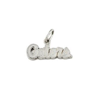 3/4" Gator Script Sterling Silver Logo Pendant - Jewelry Works