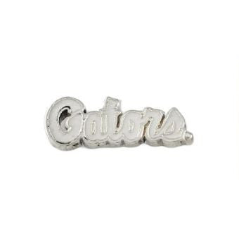 3/4" Sterling Silver Gator Script Logo Tie Tack - Jewelry Works