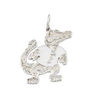 1" Albert Gator Sterling Silver Pendant - Jewelry Works