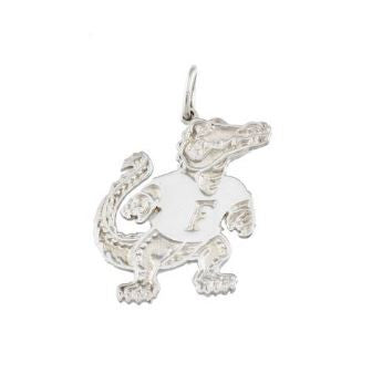 7/8" Albert Gator Sterling Silver Pendant - Jewelry Works