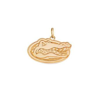 3/8" 14KT Gold Albert Gator Head Pendant - Jewelry Works
