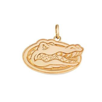 3/4" 14KT Gold Albert Gator Head Pendant - Jewelry Works