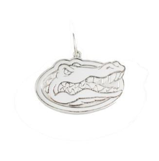 3/4" Sterling Silver Albert Gator Head Pendant - Jewelry Works