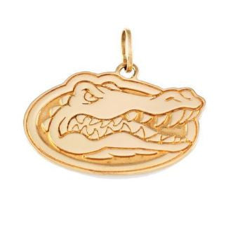 1 1/8" 14KT Gold Albert Gator Head Pendant - Jewelry Works