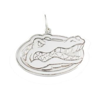1 1/8" Sterling Silver Albert Gator Head Pendant - Jewelry Works