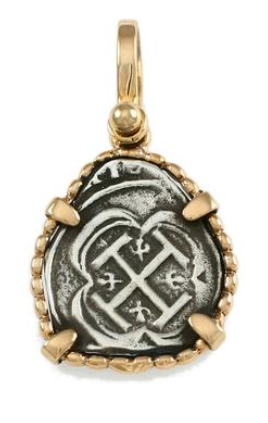 3/4" REPLICA ATOCHA WITH TWISTED FRAME & SHACKLE BAIL - ITEM #15662 - Jewelry Works
