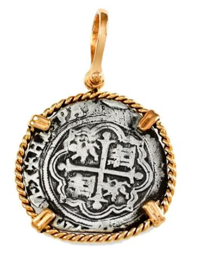 1" REPLICA ATOCHA WITH TWISTED FRAME & SHACKLE BAIL - ITEM #18283 - Jewelry Works