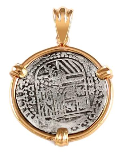 1 1/8" REPLICA ATOCHA WITH 3 DIAMOND ACCENTS - ITEM #18947 - Jewelry Works