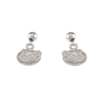 3/8" Sterling Silver Gator Head Post Drop Earrings - Jewelry Works
