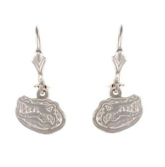 1/2" Sterling Silver Albert Gator Head Dangle Earrings - Jewelry Works