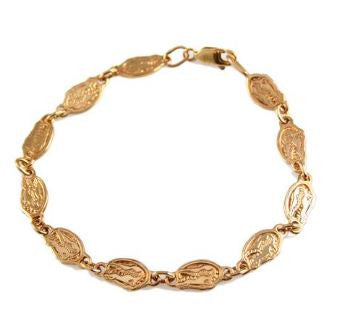 Florida Gator Head Link Bracelet 14K Yellow Gold - Jewelry Works