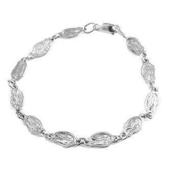 Gator Head Link Sterling Silver Bracelet - Jewelry Works