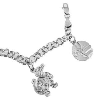 University of Florida Sterling Silver Charm Bracelet - Jewelry Works