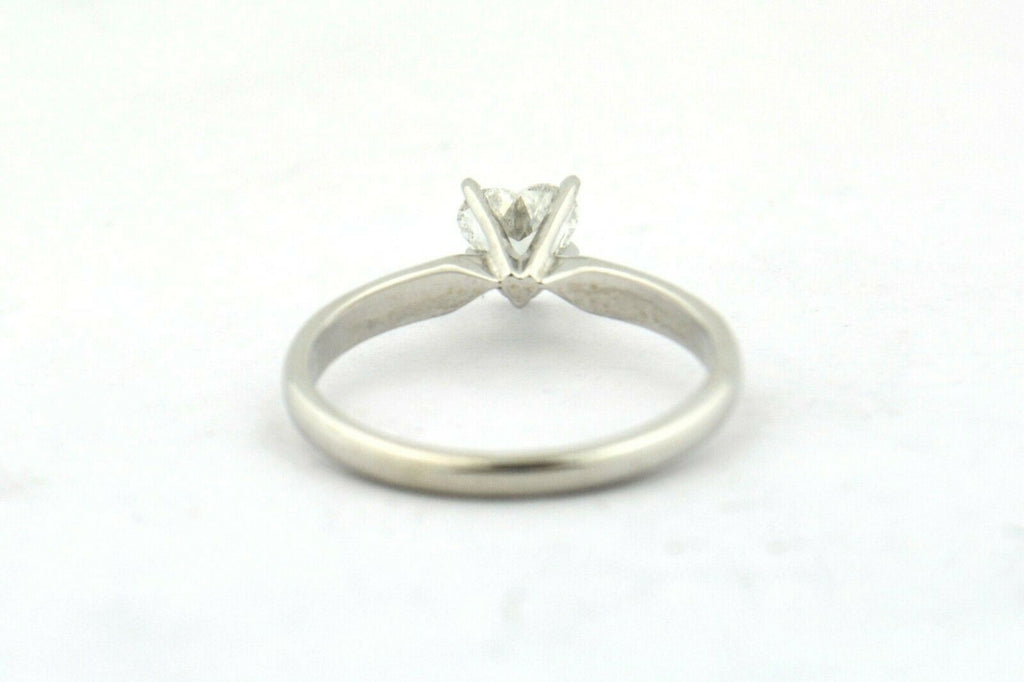 14KW 0.50CT Natural Diamond Heart Solitaire Engagement Ring I1 H 2.3g Size 6.5 - Jewelry Works
