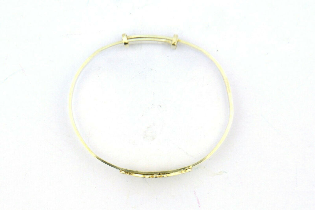 Sterling Silver Children's Adjustable Claddagh Bangle Bracelet - Jewelry Works