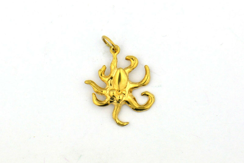 14KY 28x21MM Octopus Charm 2.3G - Jewelry Works