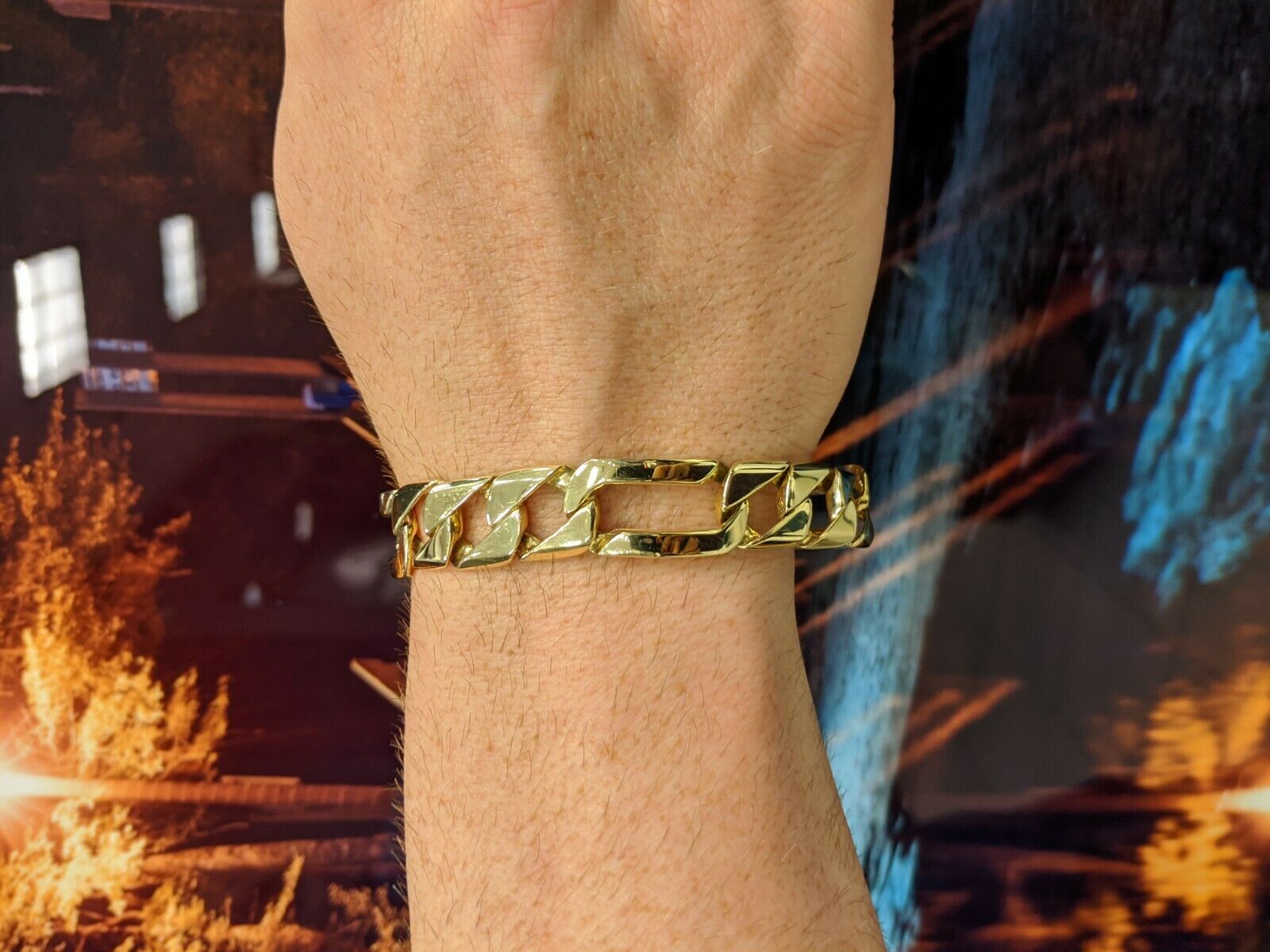 7.0MM Figaro Bracelet – Saints Gold Co.