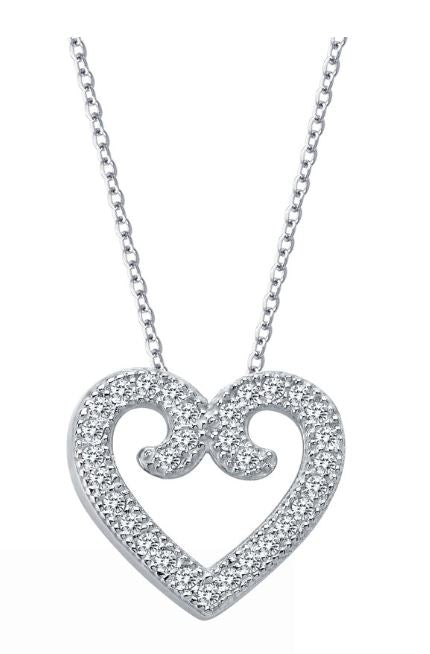 9P013CLP Heart Necklace - Jewelry Works