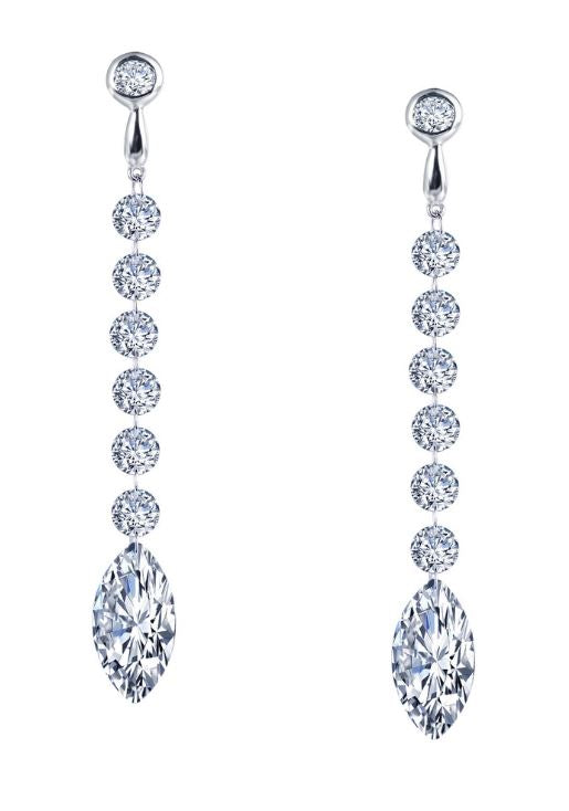 Seven Drop Marquise Earrings E0280CLP - Jewelry Works