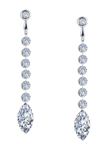 Seven Drop Marquise Earrings E0280CLP - Jewelry Works
