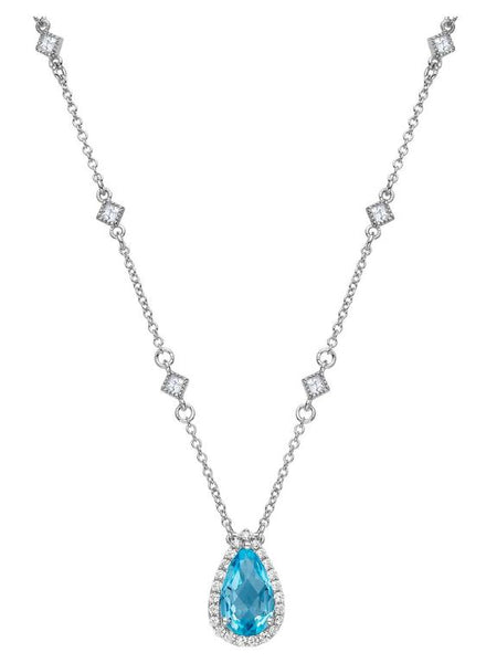 GN001BTP Topaz Pear Necklace - Jewelry Works