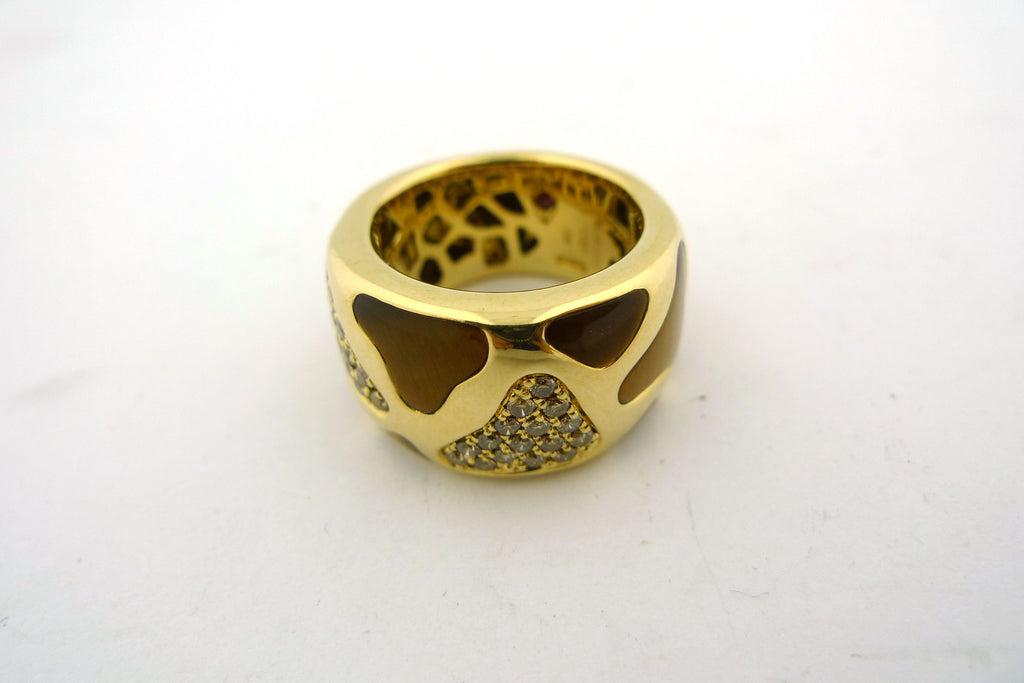 18K Yellow Gold Roberto Coin Giraffe Ring - Jewelry Works