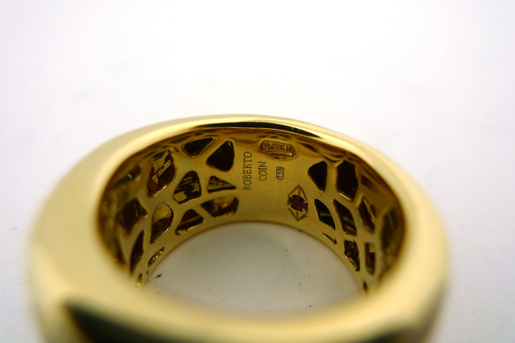 18K Yellow Gold Roberto Coin Giraffe Ring - Jewelry Works