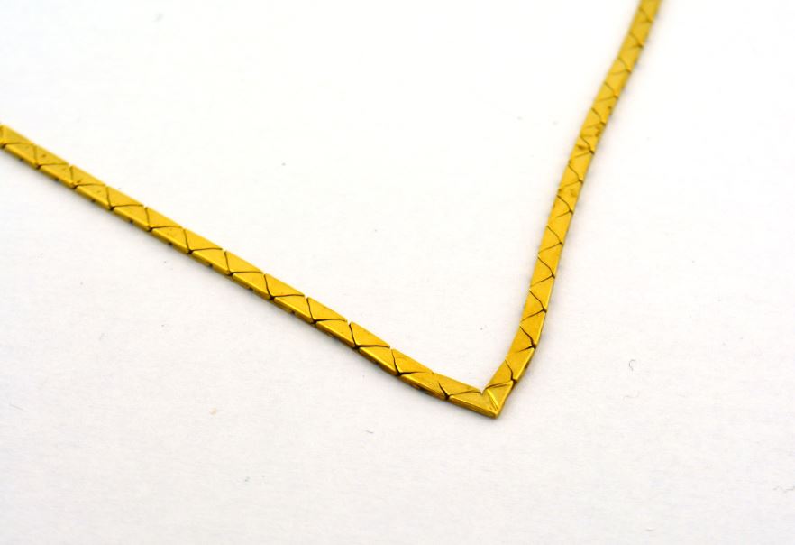 14K Yellow Gold 17IN "V" Necklace 10.9G - Jewelry Works